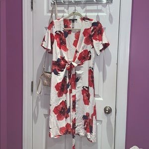 Floral wrap dress